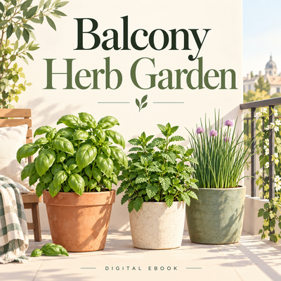Balcony Herb Garden digital ebook cover