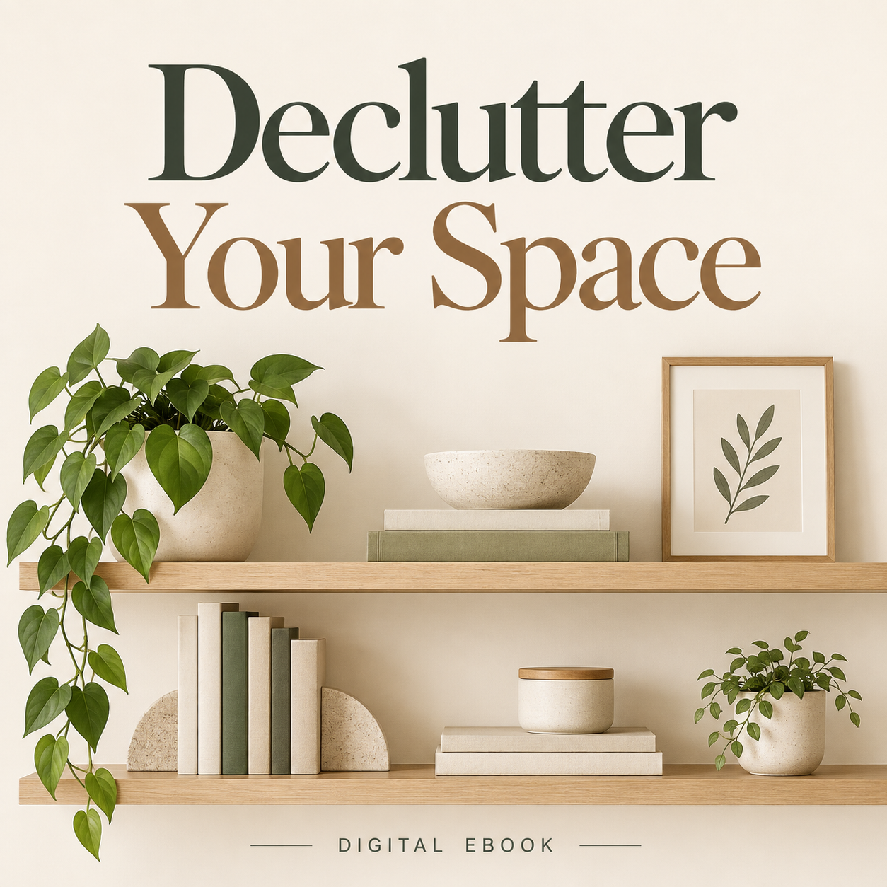 Declutter Your Space digital ebook cover