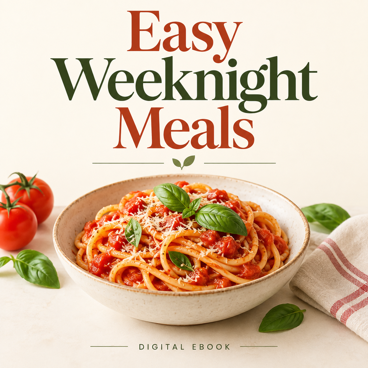 Easy Weeknight Meals digital ebook cover